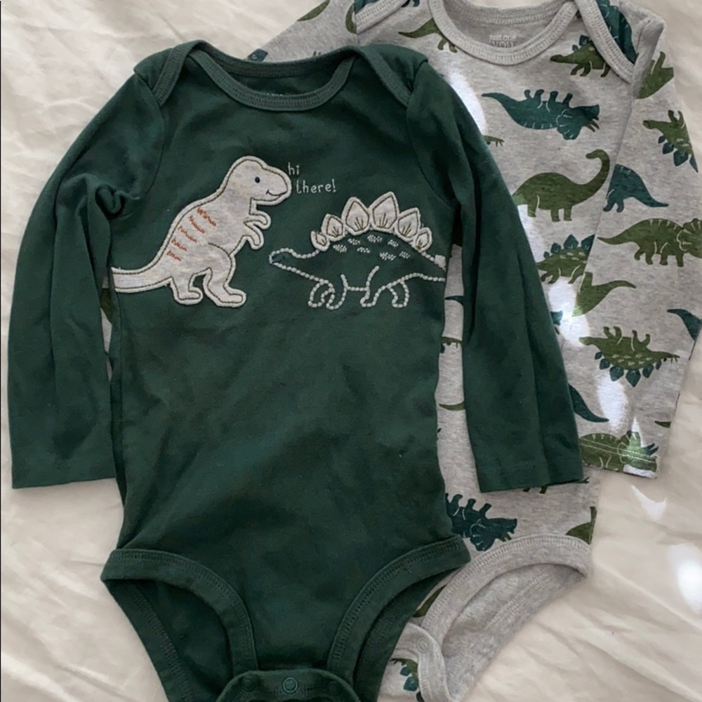 Carter’s Dinosaur Bodysuits (18 months)